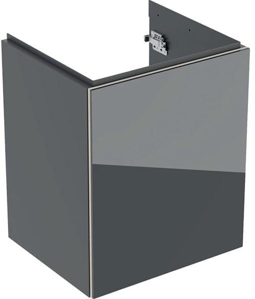 Geberit Acanto Unterschrank für Handwaschbecken, 1 Tür, weiß hochglänzend, 44,5 cm