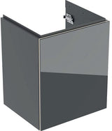 Geberit Acanto Unterschrank für Handwaschbecken, 1 Tür, weiß hochglänzend, 44,5 cm
