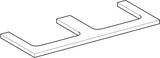 Geberit ONE Waschtischplatte 133,8 cm weiß hochglänzend mit 2 Ausschnitten