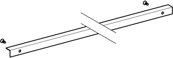 Geberit Acanto Gleitprofil für Waschtischunterschrank Breite 90 cm mit Befestigung