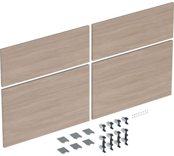 Geberit iCon Schubladenfront Set 4 St. für Unterschrank DWT 120 cm, weiß glänzend