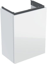 Geberit Acanto Unterschrank für Handwaschbecken, 1 Tür, weiß hochglänzend, Push-to-open