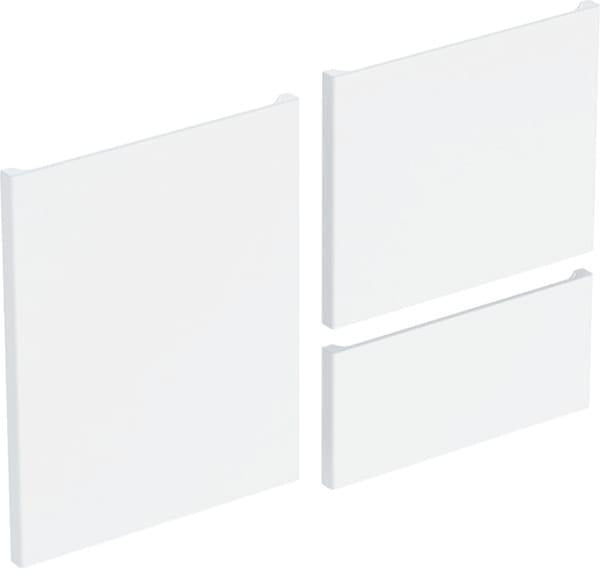 Geberit Renova Plan Front-Set für Seitenschrank, Höhe 70 cm, Weiß – Schubladenfront & Tür