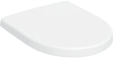GEBERIT iCon WC-Sitz mit Deckel in Weiß – Duroplast, Edelstahl-Scharniere, Montage von oben