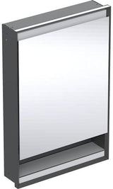 Geberit ONE Spiegelschrank mit Nische & ComfortLight, 1 Tür, 60x90x15 cm, schwarz matt
