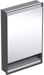 Geberit ONE Spiegelschrank mit Nische & ComfortLight, 1 Tür, 60x90x15 cm, schwarz matt