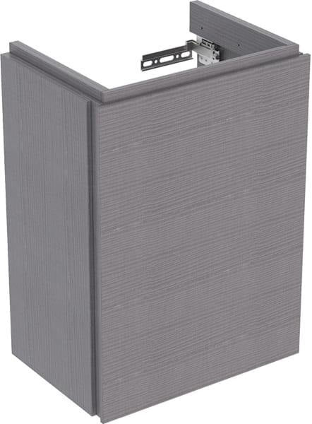 Geberit Xeno2 Unterschrank für Handwaschbecken, 38 cm, greige matt, mit 1 Tür und Soft-Close