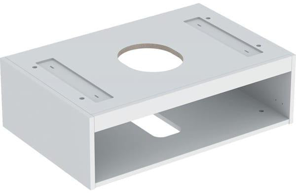 Geberit VariForm Korpus für Aufsatzwaschtisch, 75 cm, eine Schublade, weiß hochglänzend