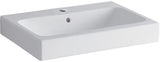 Geberit iCon Waschtisch 60 cm weiß mit Hahnloch und Überlauf