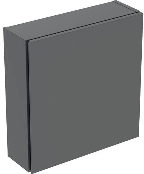 Geberit Hängeschrank iCon quadratisch 45 cm, 1 Tür, weiß hochglänzend, mit Dämpfung