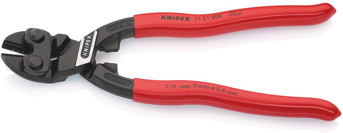 KNIPEX CoBolt® Kompaktbolzenschneider 160 mm – 60 % Kraftersparnis, mit Aussparung