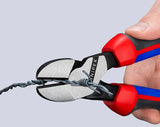 KNIPEX Kraftseitenschneider 140 mm, poliert, Form 0, Mehrkomponenten-Hüllen – 20 % Kraftersparnis