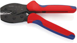 KNIPEX Crimpzange PreciForce® 220 mm für 0,5–6 mm² – Einhandbedienung, Präzisionsprofile