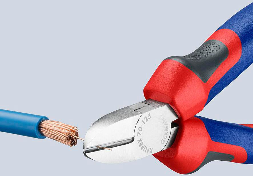 KNIPEX Seitenschneider 160 mm Comfort-Griff, verchromter Kopf, Vanadin-Elektrostahl