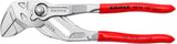 KNIPEX Zangenschlüssel 400 mm – Spannweite 85 mm, verchromt, mit Kunststoffüberzug