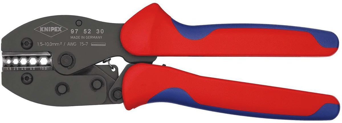 KNIPEX Crimpzange PreciForce® 220 mm für 0,5–6 mm² – Einhandbedienung, Präzisionsprofile