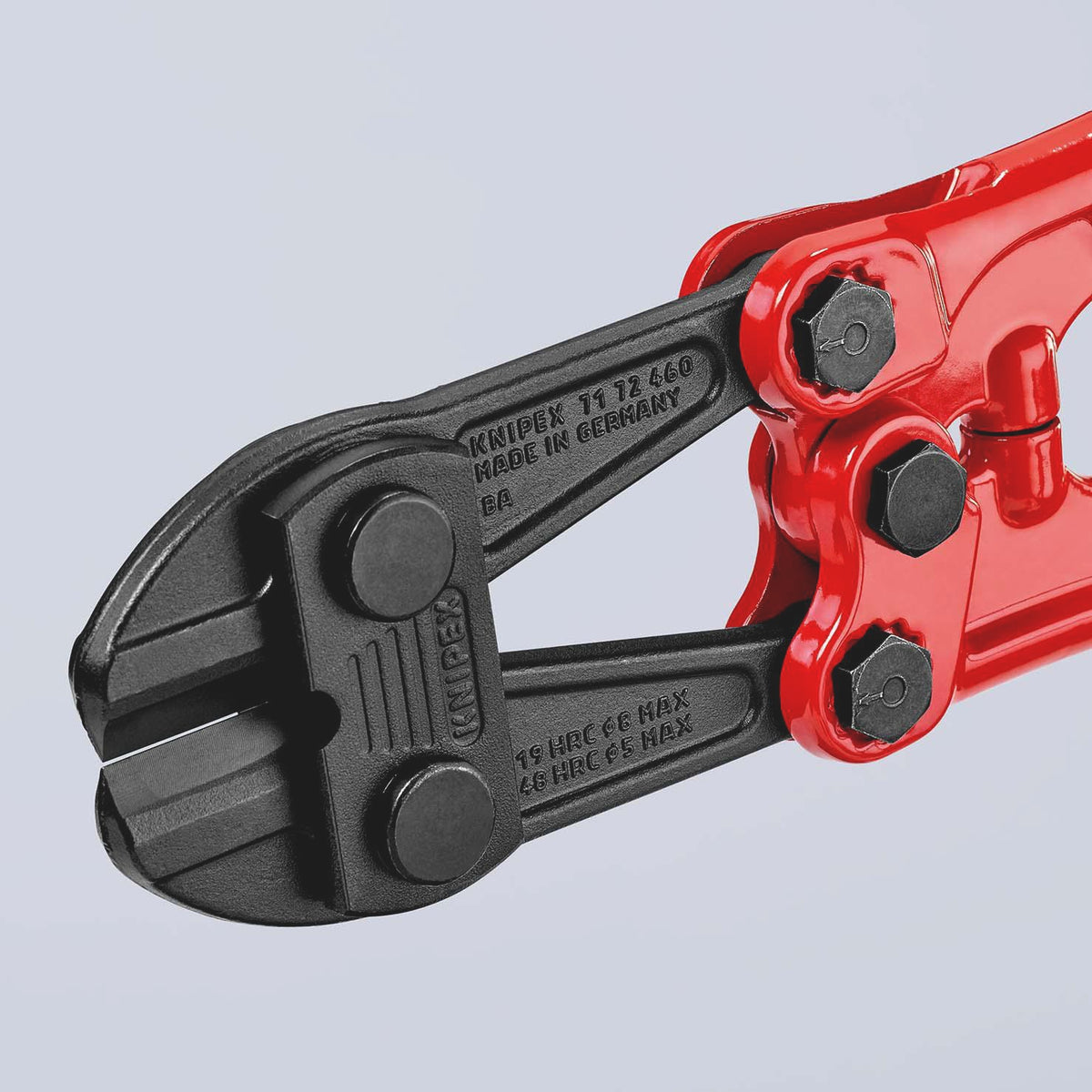 KNIPEX Bolzenschneider 460 mm mit Mehrkomponenten-Hüllen – für harten Draht bis 5 mm