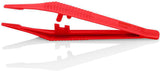 KNIPEX Kunststoffpinzette 130 mm – Gerade, trapezförmige Spitze, 3,5 mm Spitzenbreite