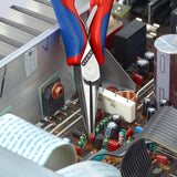 KNIPEX Elektronik-Greifzange 115 mm mit flachbreiten Backen und Kunststoffüberzug