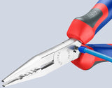 KNIPEX Verdrahtungszange 160 mm für 0,5-0,75/1,5/2,5 mm², verchromt, Comfort-Griff