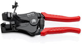 KNIPEX Abisolierzange 180 mm mit Formmessern und Öffnungsfeder – Schwarz lackiert