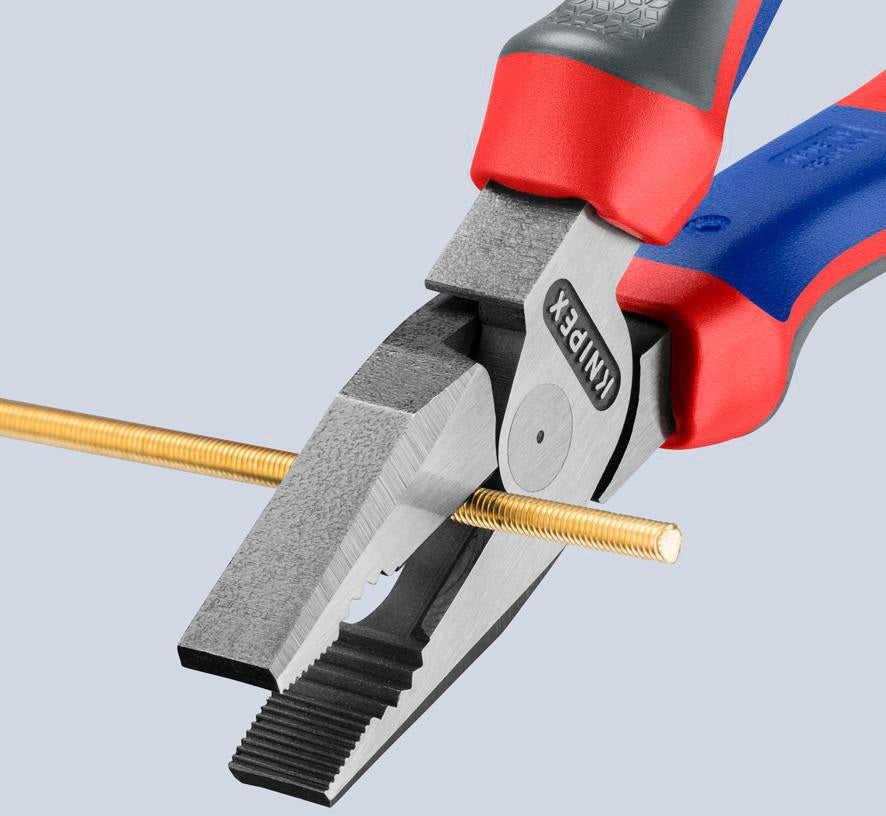 KNIPEX Kraftkombizange 180 mm mit Comfort-Griff – 35 % Kraftersparnis, poliert