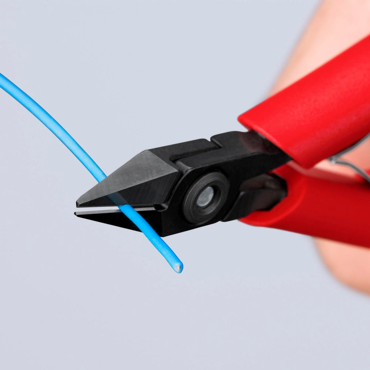 KNIPEX Elektronik-Seitenschneider 125 mm – Form 2, kleine Facette, induktiv gehärtet