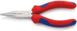 KNIPEX Flachrundzange 140 mm mit Schneide – Radiozange, verchromt, Mehrkomponenten-Hüllen