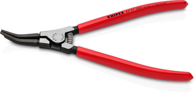 KNIPEX Montagezange 220 mm, 30° gewinkelt, brüniert – für gerade Sprengringe