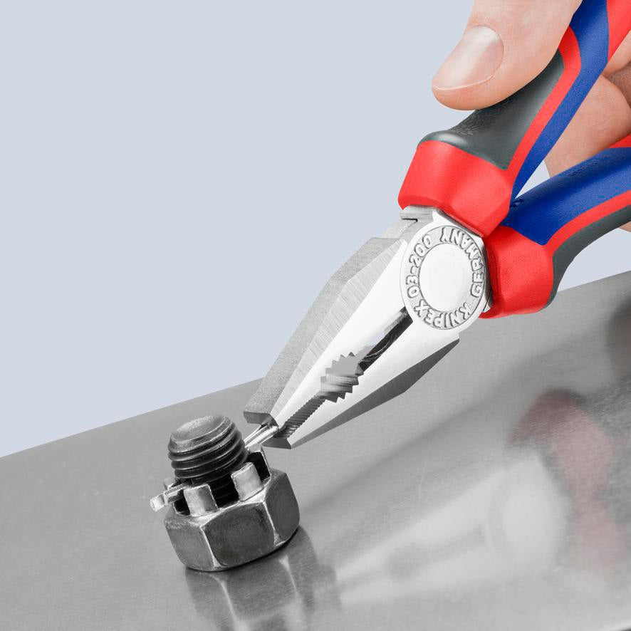 KNIPEX Kombizange 140 mm verchromt mit Comfort-Griff – Präzision für Handwerk und Elektro