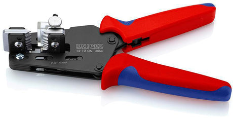 KNIPEX Präzisionsabisolierzange 195 mm für PTFE, Silikon, Radox®, Kapton® und Gummi