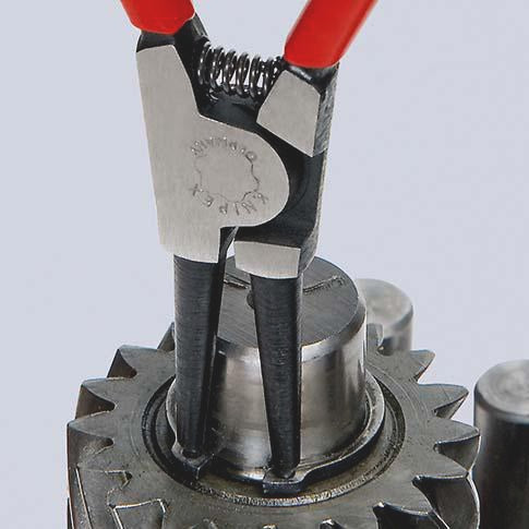 KNIPEX Sicherungsringzange A 0 für Wellen Ø 3-10 mm, poliert, gerade Spitzen, Chrom-Vanadin-Stahl