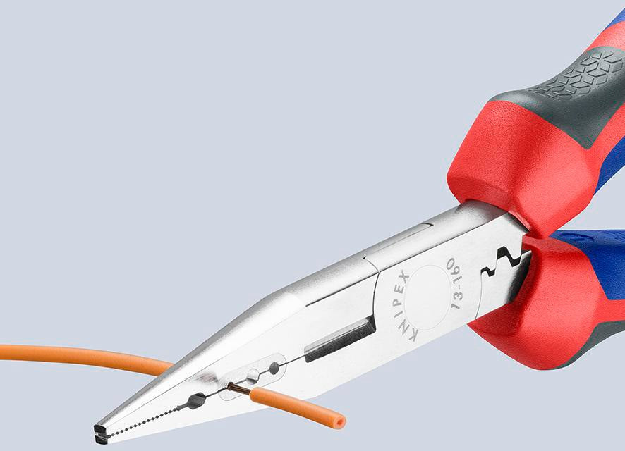 KNIPEX Verdrahtungszange 160 mm für 0,5-0,75/1,5/2,5 mm², verchromt, Comfort-Griff