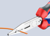 KNIPEX Verdrahtungszange 160 mm für 0,5-0,75/1,5/2,5 mm², verchromt, Comfort-Griff