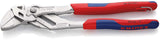 KNIPEX Zangenschlüssel 400 mm – Spannweite 85 mm, verchromt, mit Kunststoffüberzug