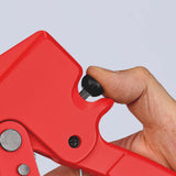 KNIPEX Rohrschneider für Kunststoffrohre Ø 6-35 mm, 185 mm, Aluminium-Druckguss