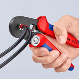 KNIPEX Aderendhülsenzange 180 mm selbsteinstellend 0,08–16 mm² – brünierter Kopf, Mehrkomponenten-Hüllen
