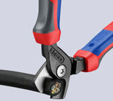 KNIPEX Kabelschere 160 mm mit Kunststoffüberzug – schneidet bis zu 40 % leichter