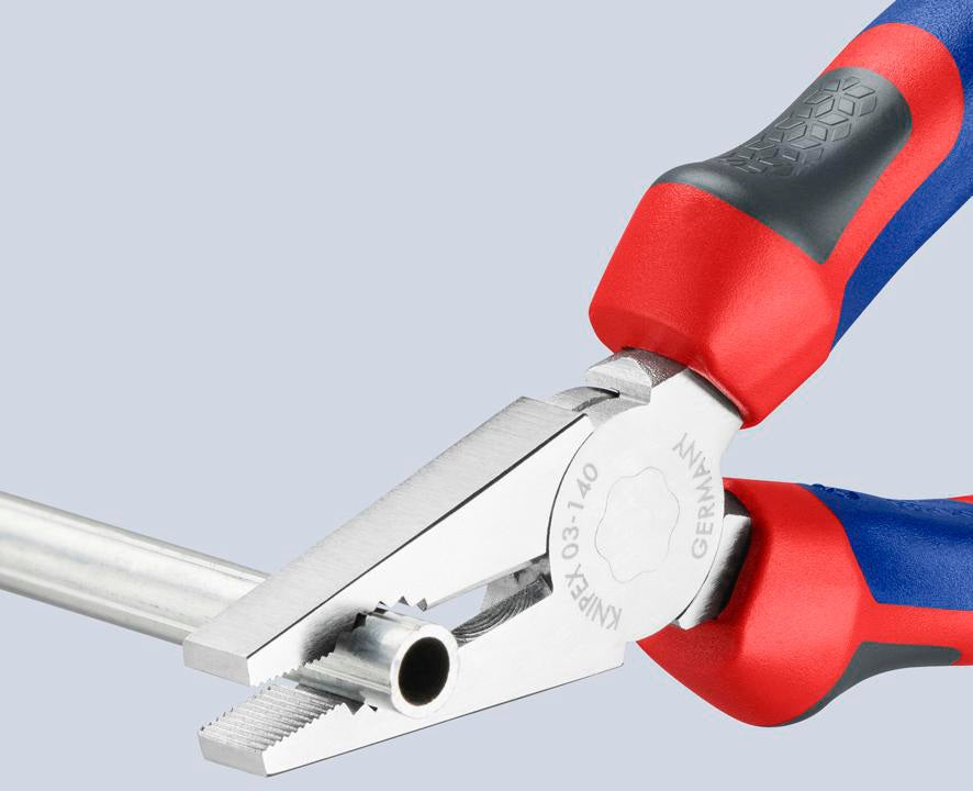 KNIPEX Kombizange 140 mm verchromt mit Comfort-Griff – Präzision für Handwerk und Elektro