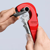 KNIPEX Rohrabschneider TubiX® 6-35 mm – QuickLock-Einhandschnellfixierung für Kupfer, Messing, Edelstahl
