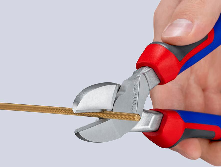 KNIPEX Kraftseitenschneider 140 mm Form 0 mit Mehrkomponenten-Hüllen – 20 % Kraftersparnis
