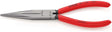 KNIPEX Mechanikerzange 200 mm Form 1 mit Kunststoffüberzug – gerade Spitze, DIN ISO 5745