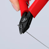 KNIPEX Elektronik-Seitenschneider 125 mm – Form 2, kleine Facette, induktiv gehärtet