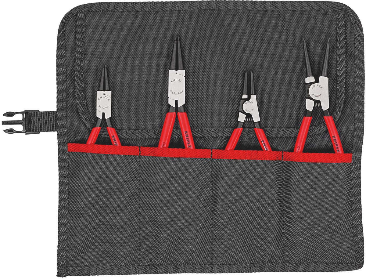 KNIPEX Sicherungsringzangensatz 4-teilig in Rolltasche 10-60 mm