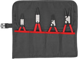 KNIPEX Sicherungsringzangensatz 4-teilig in Rolltasche 10-60 mm