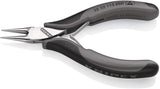 KNIPEX Elektronik-Greifzange ESD 115 mm – flachbreite Backen, spiegelpoliert, Form 3