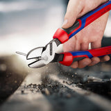 KNIPEX Kraftseitenschneider 140 mm, poliert, Form 0, Mehrkomponenten-Hüllen – 20 % Kraftersparnis