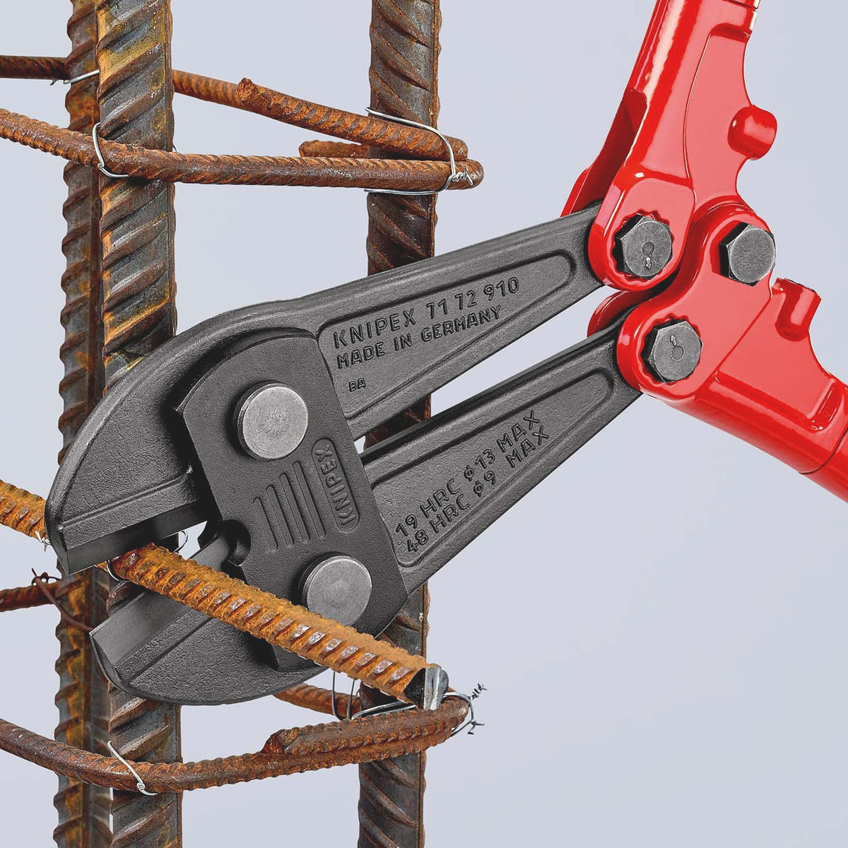 KNIPEX Bolzenschneider 460 mm mit Mehrkomponenten-Hüllen – für harten Draht bis 5 mm