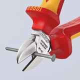 KNIPEX Seitenschneider VDE 160 mm – isoliert bis 1000 V, gehärtete Schneiden
