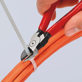 KNIPEX Seitenschneider für Kunststoffe 180 mm mit Kunststoffüberzug und Öffnungsfeder